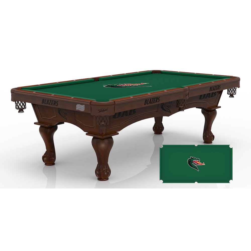 University of Alabama - Birmingham 8' Pool Table with a Navajo Finish. Picture 1