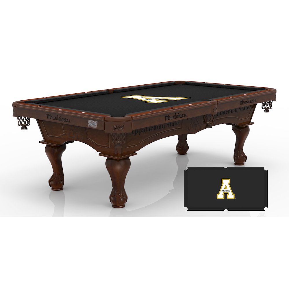 Appalachian State University 8' Pool Table with a Navajo Finish. Picture 1