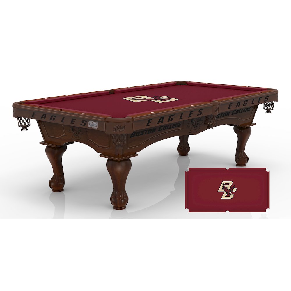Boston College 8' Pool Table with a Navajo Finish. Picture 1