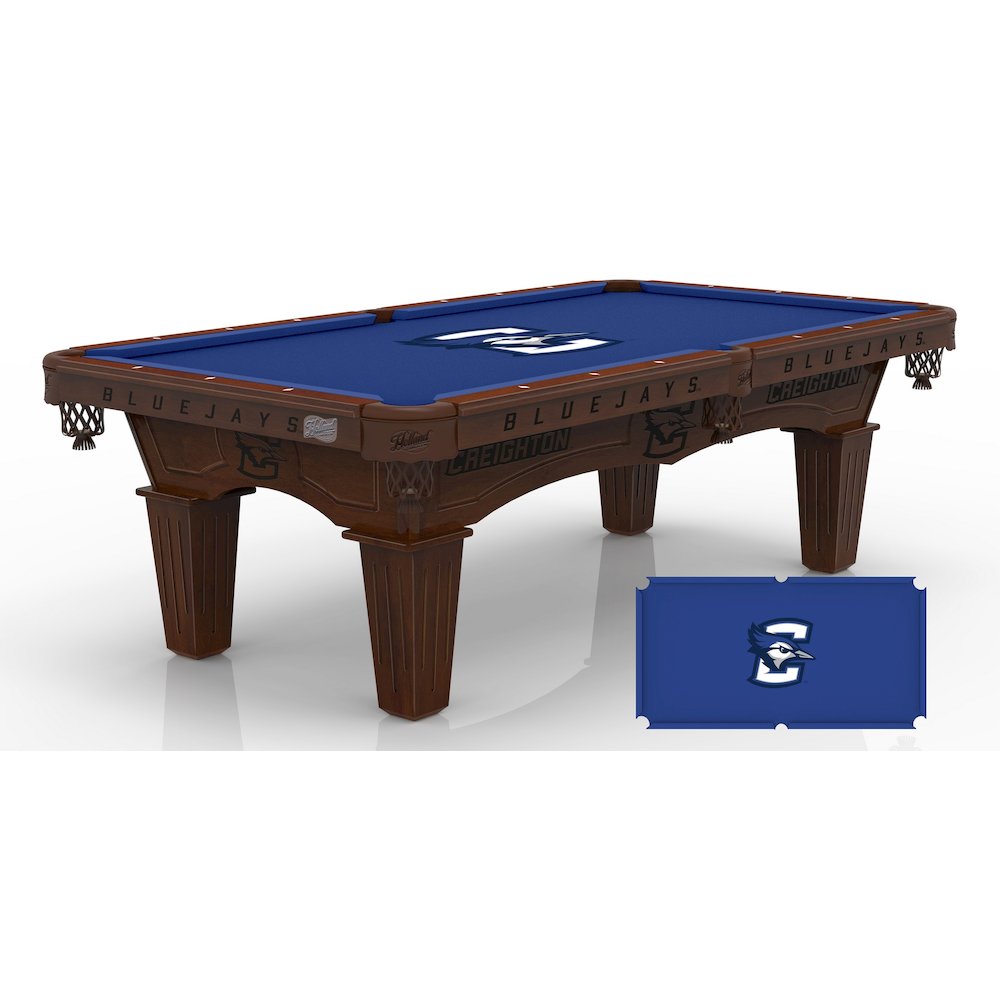 Creighton University 8' Pool Table with a Navajo Finish. Picture 1
