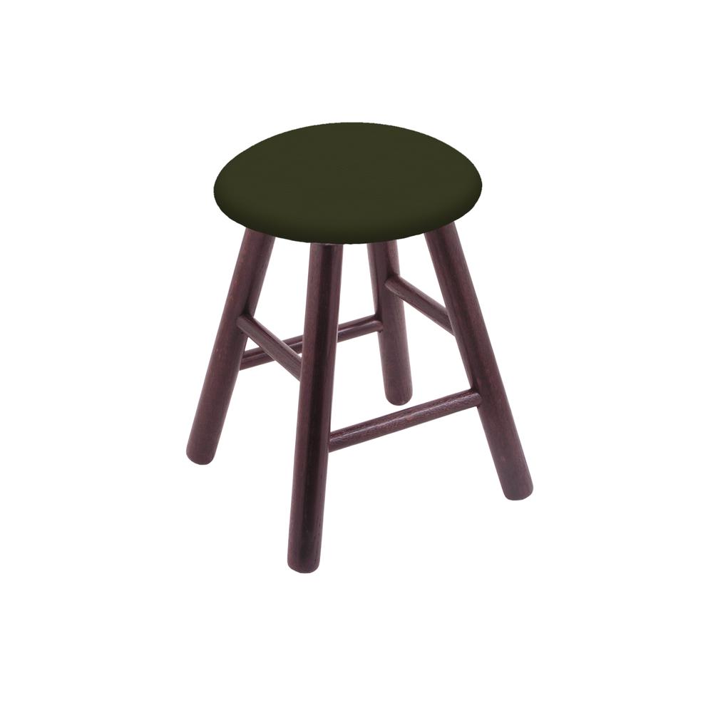 Oak Round Cushion 18" Swivel Vanity Stool with Smooth Legs, Dark Cherry Finish, and Canter Pine Seat. Picture 1