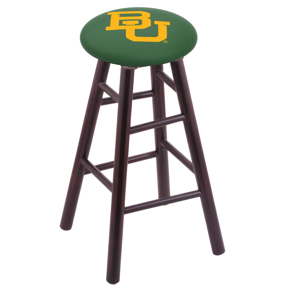 Maple Counter Stool in Dark Cherry Finish with Baylor Seat. Picture 1
