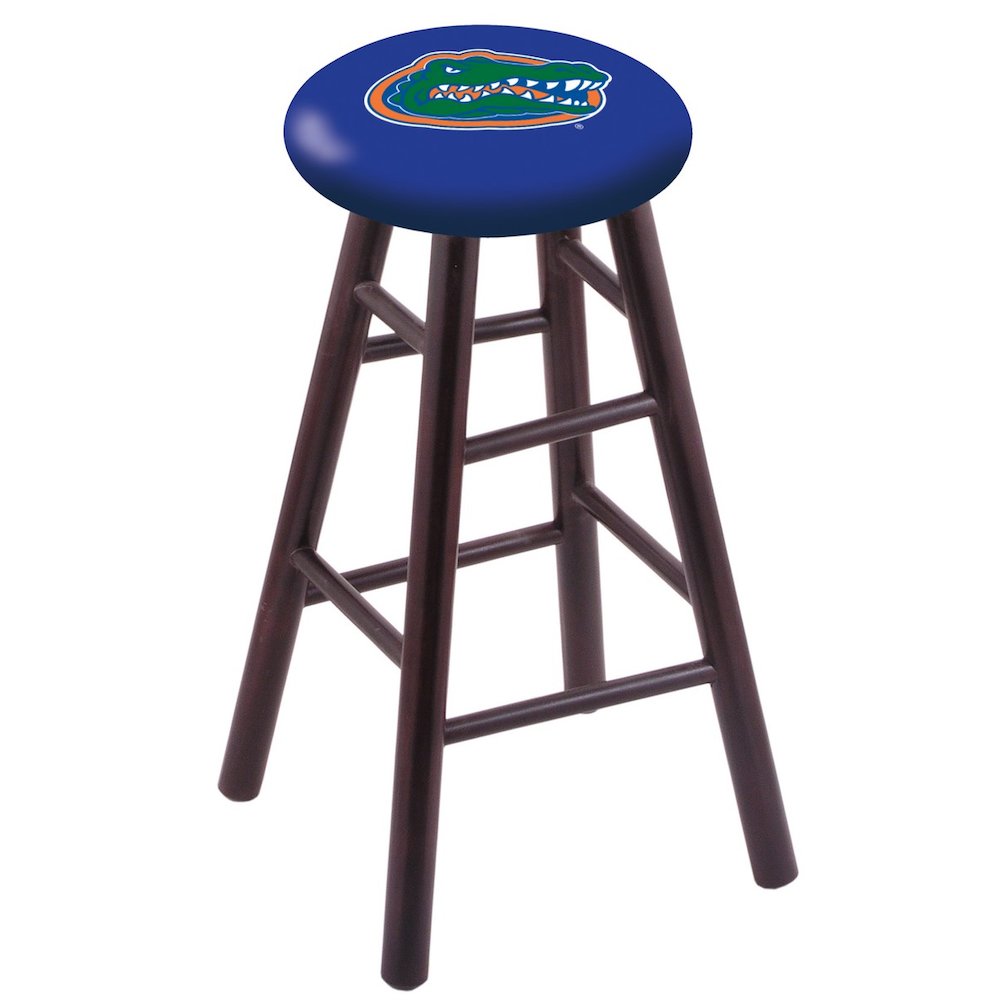 Maple Bar Stool in Dark Cherry Finish with Florida Seat. Picture 1