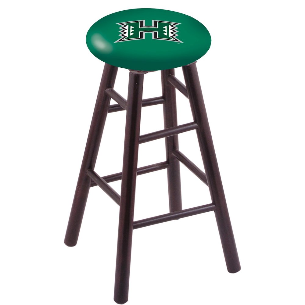 Maple Counter Stool in Dark Cherry Finish with Hawaii Seat. Picture 1