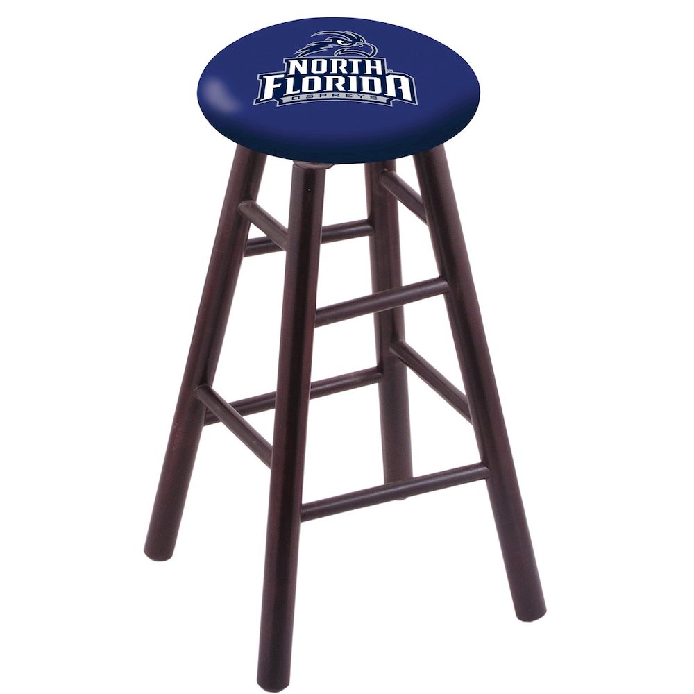 Maple Counter Stool in Dark Cherry Finish with North Florida Seat. Picture 1