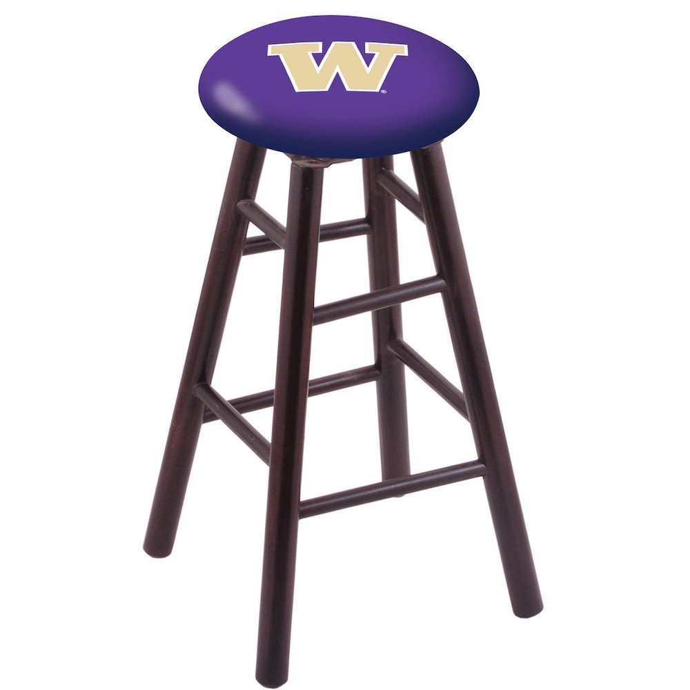 Maple Counter Stool in Dark Cherry Finish with Washington Seat. Picture 1