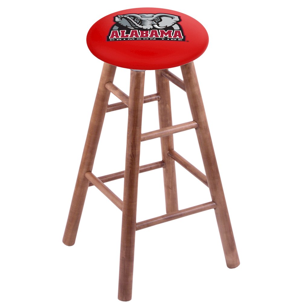 Maple Counter Stool in Medium Finish with Alabama Seat. Picture 1