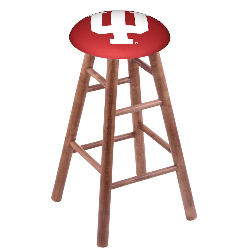 Maple Counter Stool in Medium Finish with Indiana Seat. Picture 1