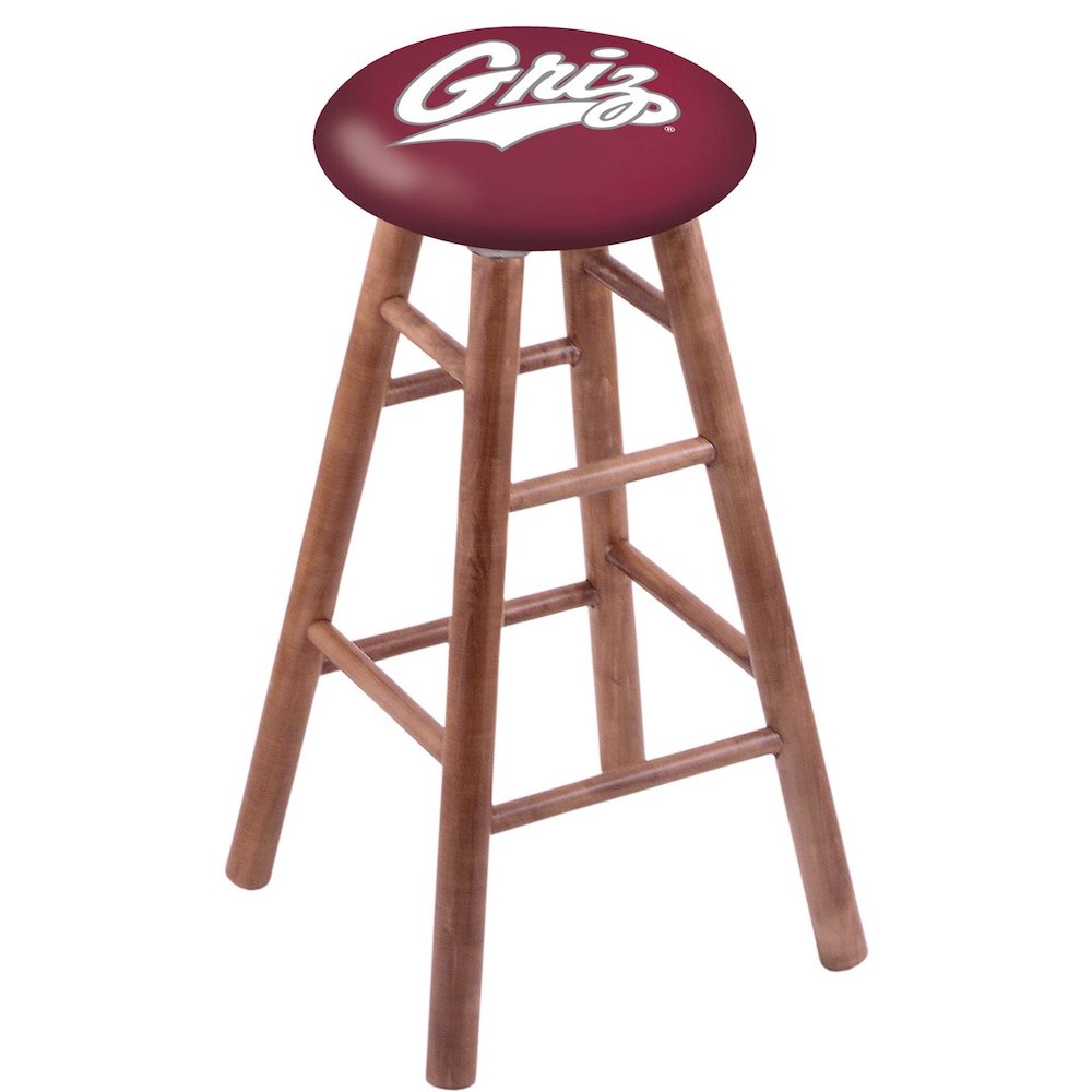 Maple Bar Stool in Medium Finish with Montana Seat. Picture 1