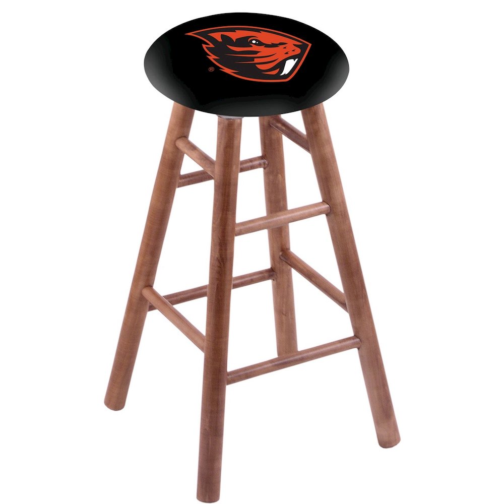 Maple Counter Stool in Medium Finish with Oregon State Seat. Picture 1