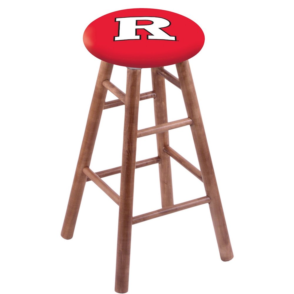 Maple Counter Stool in Medium Finish with Rutgers Seat. Picture 1