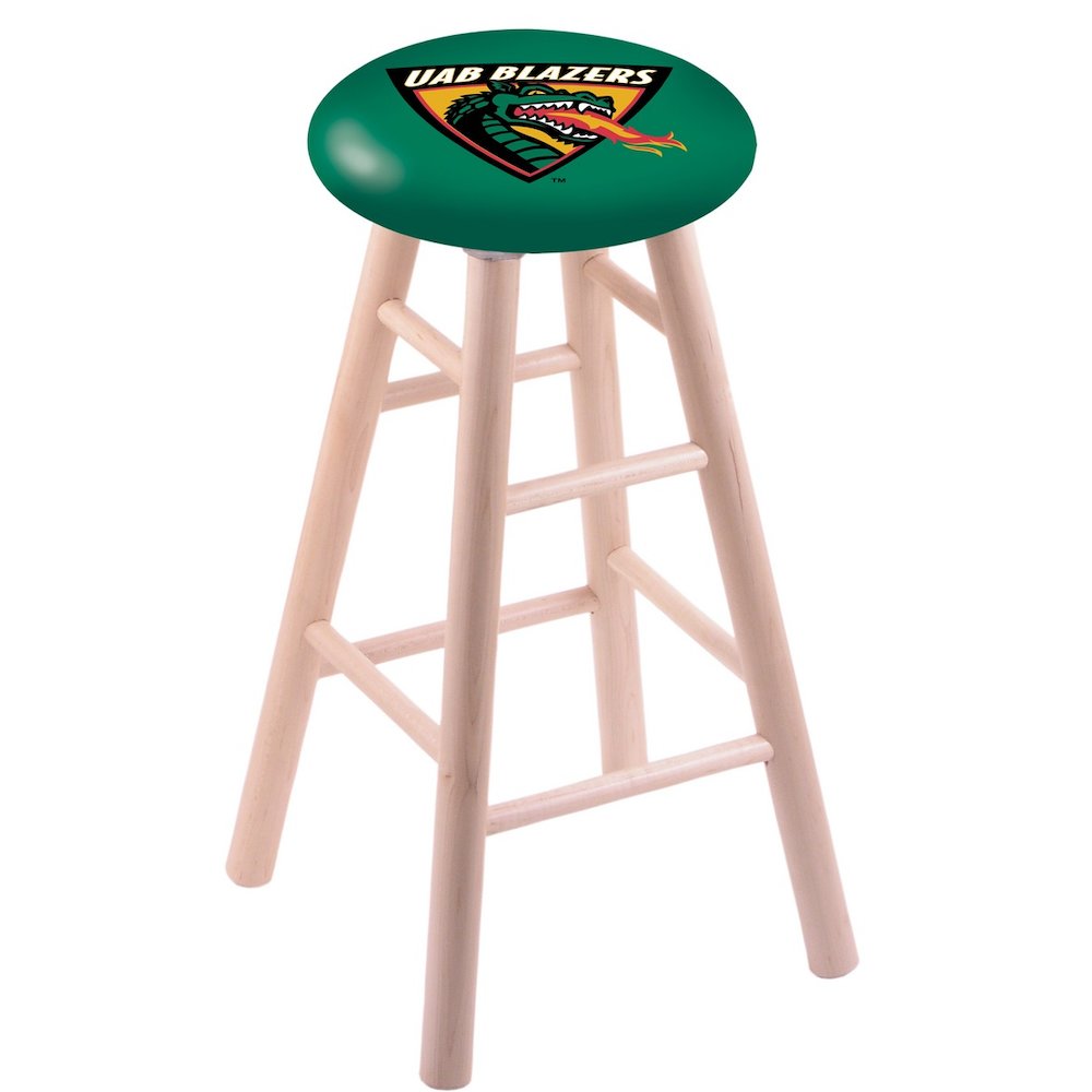 Maple Counter Stool in Natural Finish with UAB Seat. Picture 1