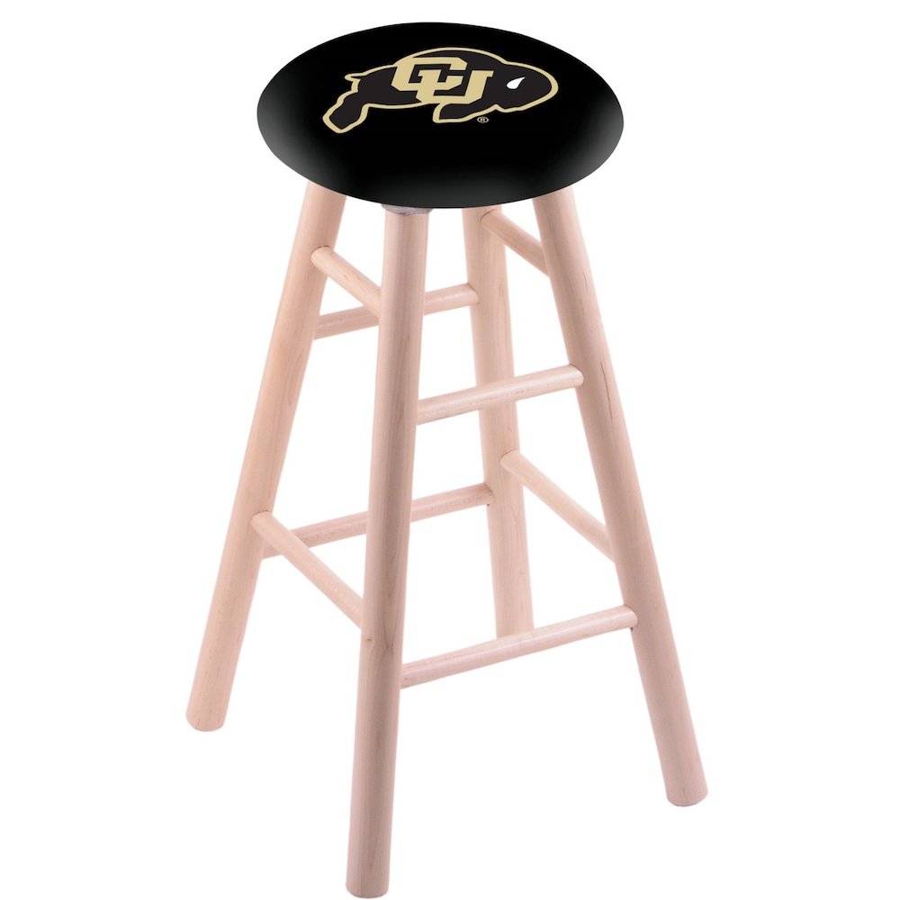 Maple Counter Stool in Natural Finish with Colorado Seat. Picture 1
