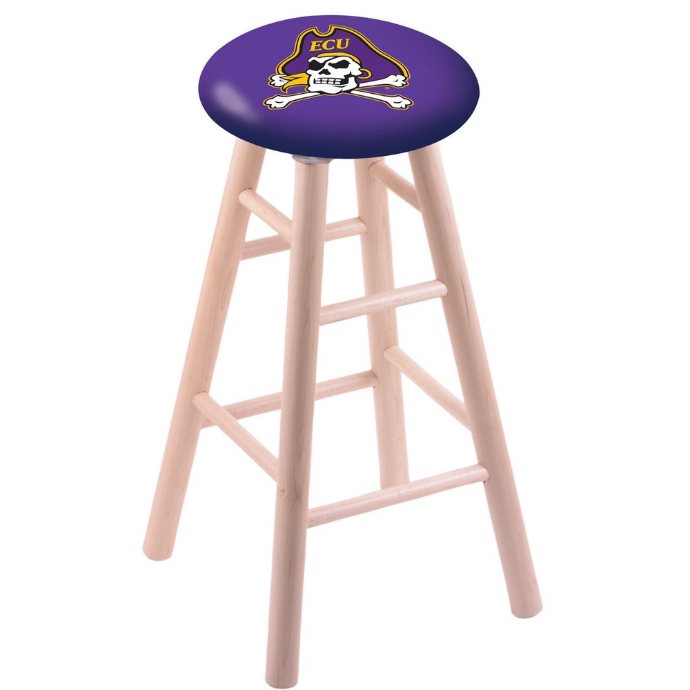 Maple Counter Stool in Natural Finish with East Carolina Seat. Picture 1