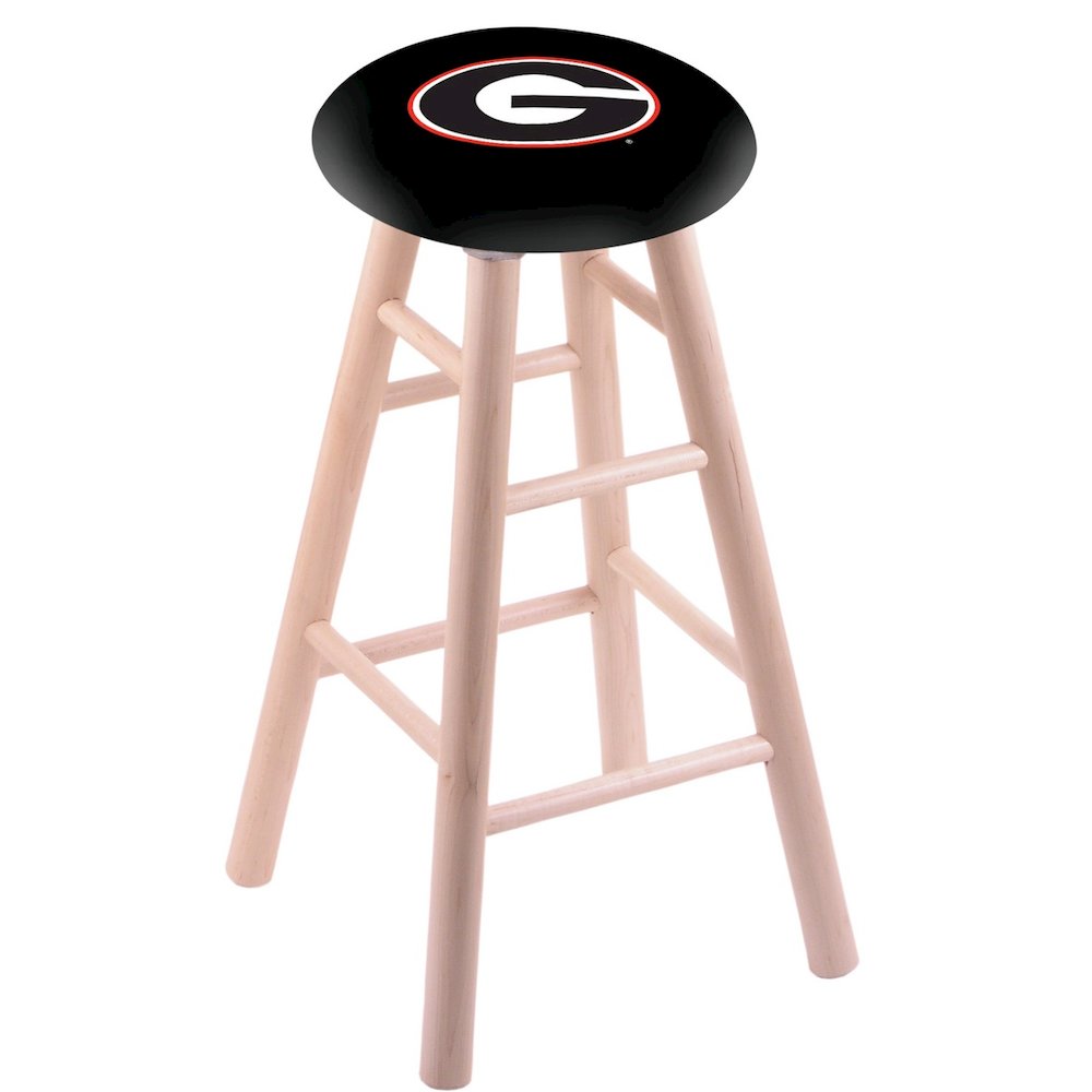 Maple Counter Stool in Natural Finish with Georgia "G" Seat. Picture 1