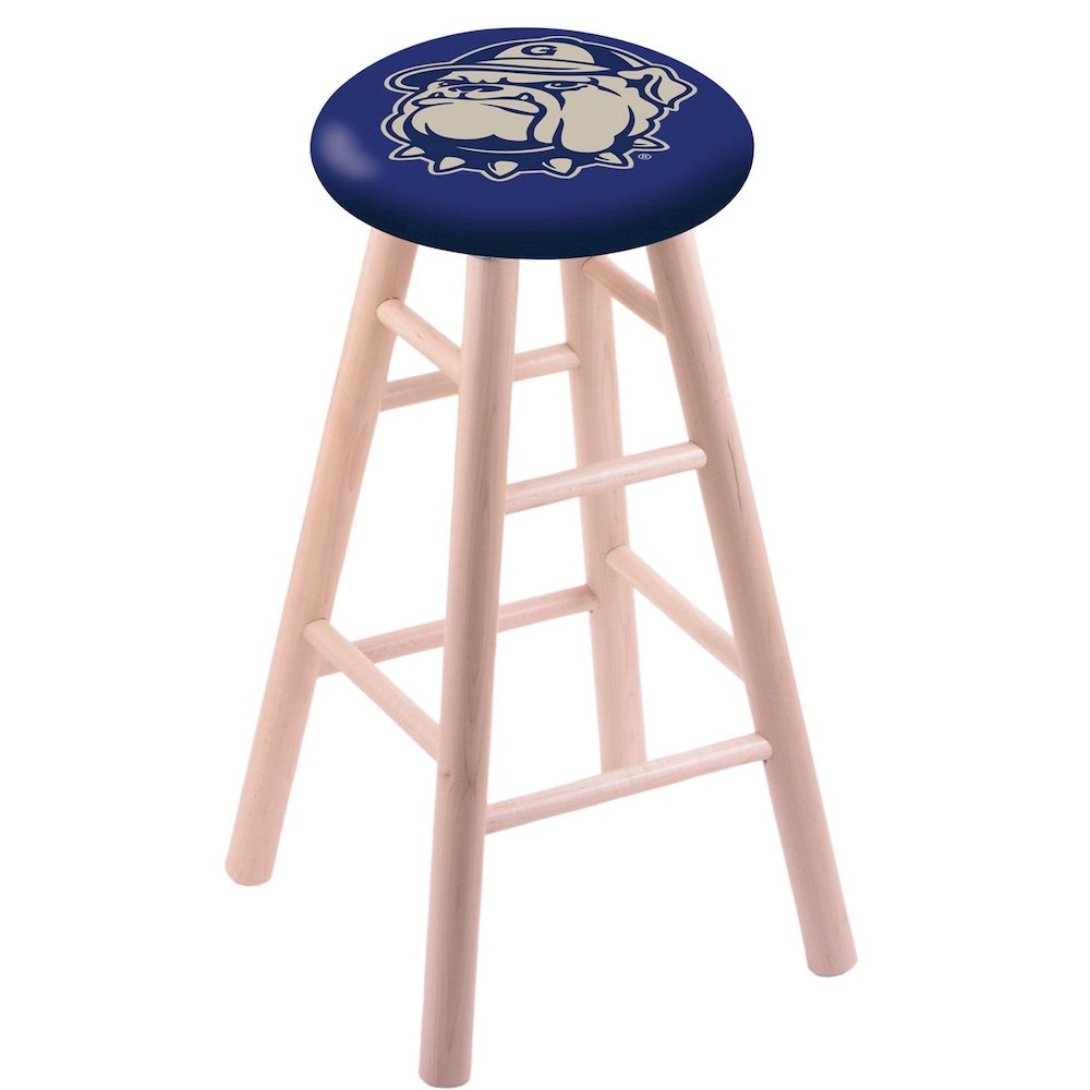 Maple Bar Stool in Natural Finish with Georgetown Seat. Picture 1