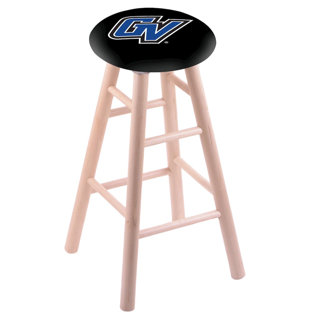 Maple Counter Stool in Natural Finish with Grand Valley State Seat. Picture 1