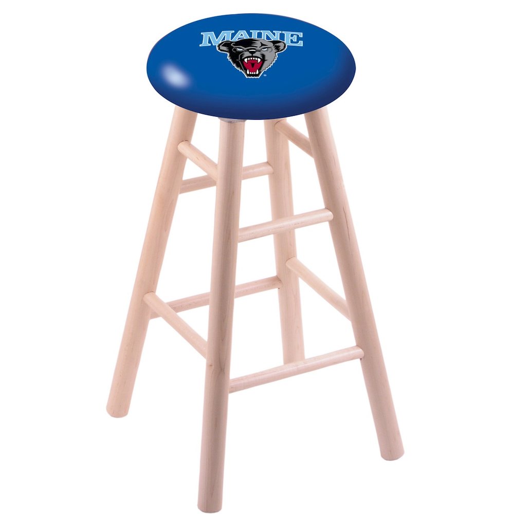 Maple Counter Stool in Natural Finish with Maine Seat. Picture 1