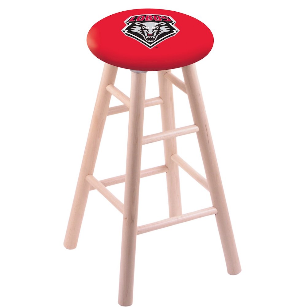 Maple Bar Stool in Natural Finish with New Mexico Seat. Picture 1