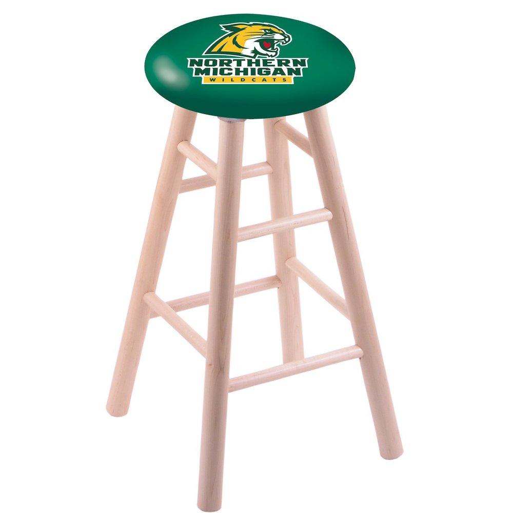 Maple Counter Stool in Natural Finish with Northern Michigan Seat. Picture 1