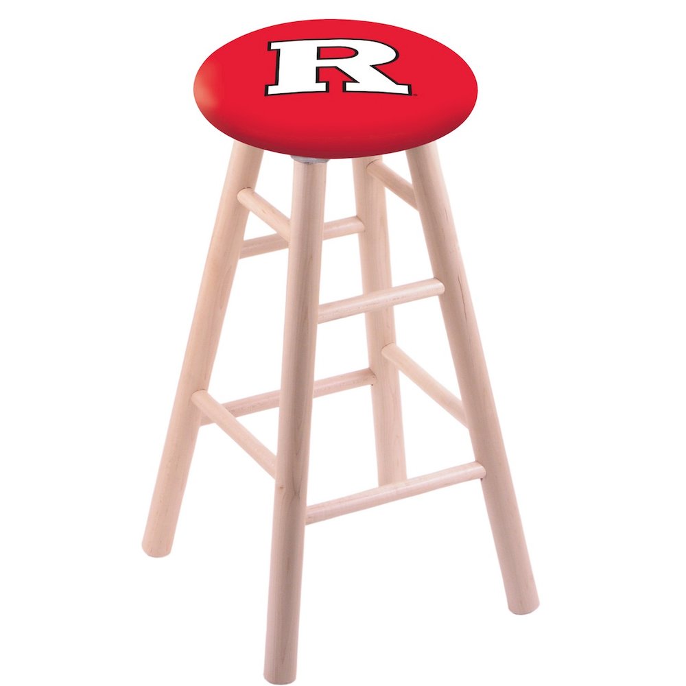 Maple Counter Stool in Natural Finish with Rutgers Seat. Picture 1