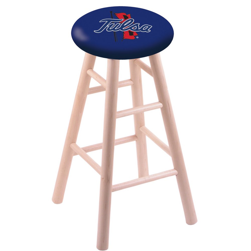 Maple Counter Stool in Natural Finish with Tulsa Seat. Picture 1