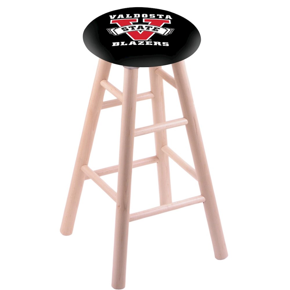 Maple Counter Stool in Natural Finish with Valdosta State Seat. Picture 1
