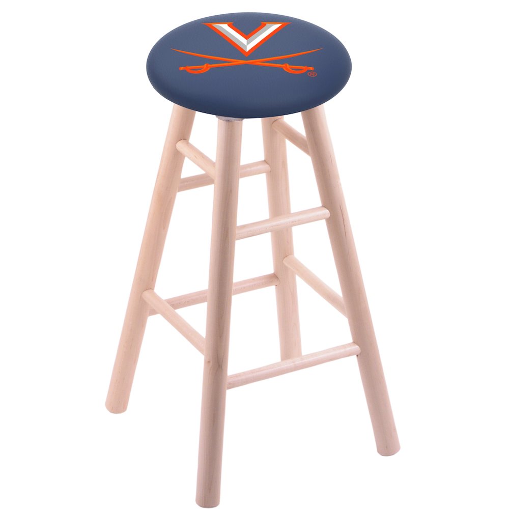 Maple Bar Stool in Natural Finish with Virginia Seat. Picture 1