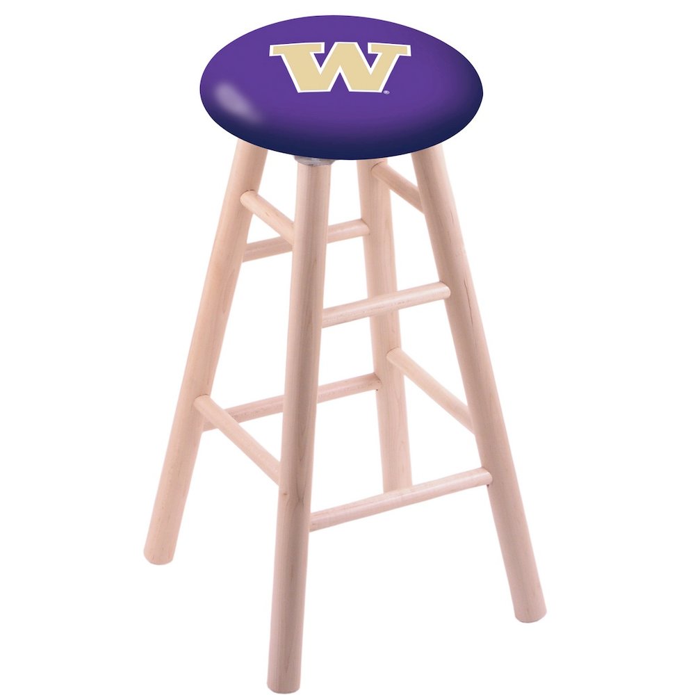 Maple Bar Stool in Natural Finish with Washington Seat. Picture 1
