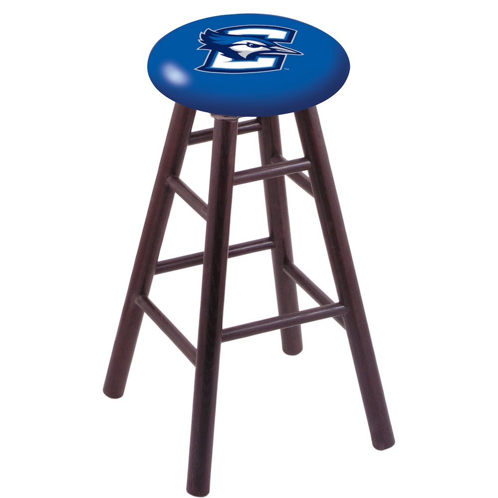 Oak Counter Stool in Dark Cherry Finish with Creighton Seat. Picture 1