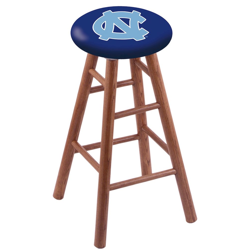 Oak Counter Stool in Medium Finish with North Carolina Seat. Picture 1