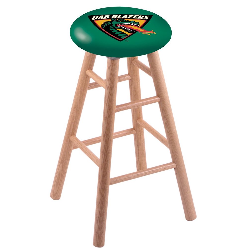 Oak Counter Stool in Natural Finish with UAB Seat. Picture 1