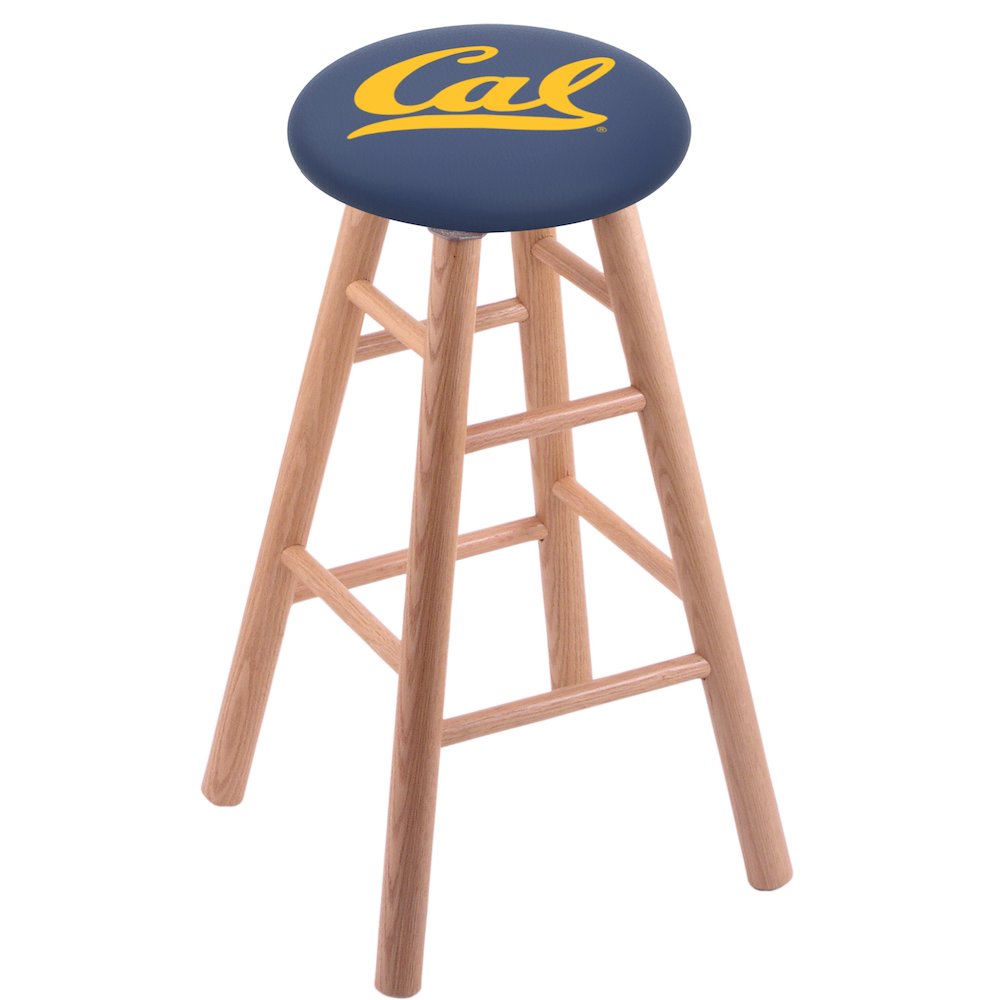 Oak Counter Stool in Natural Finish with Cal Seat. Picture 1