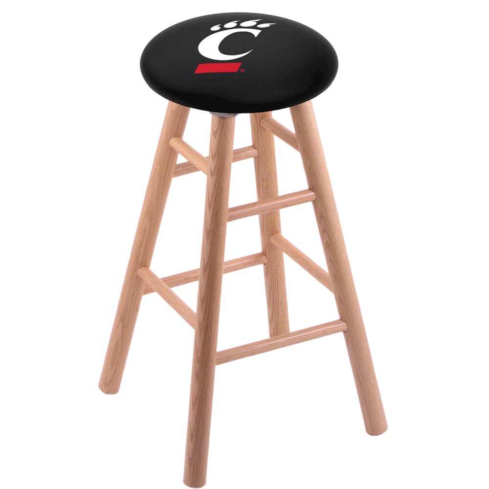 Oak Counter Stool in Natural Finish with Cincinnati Seat. Picture 1