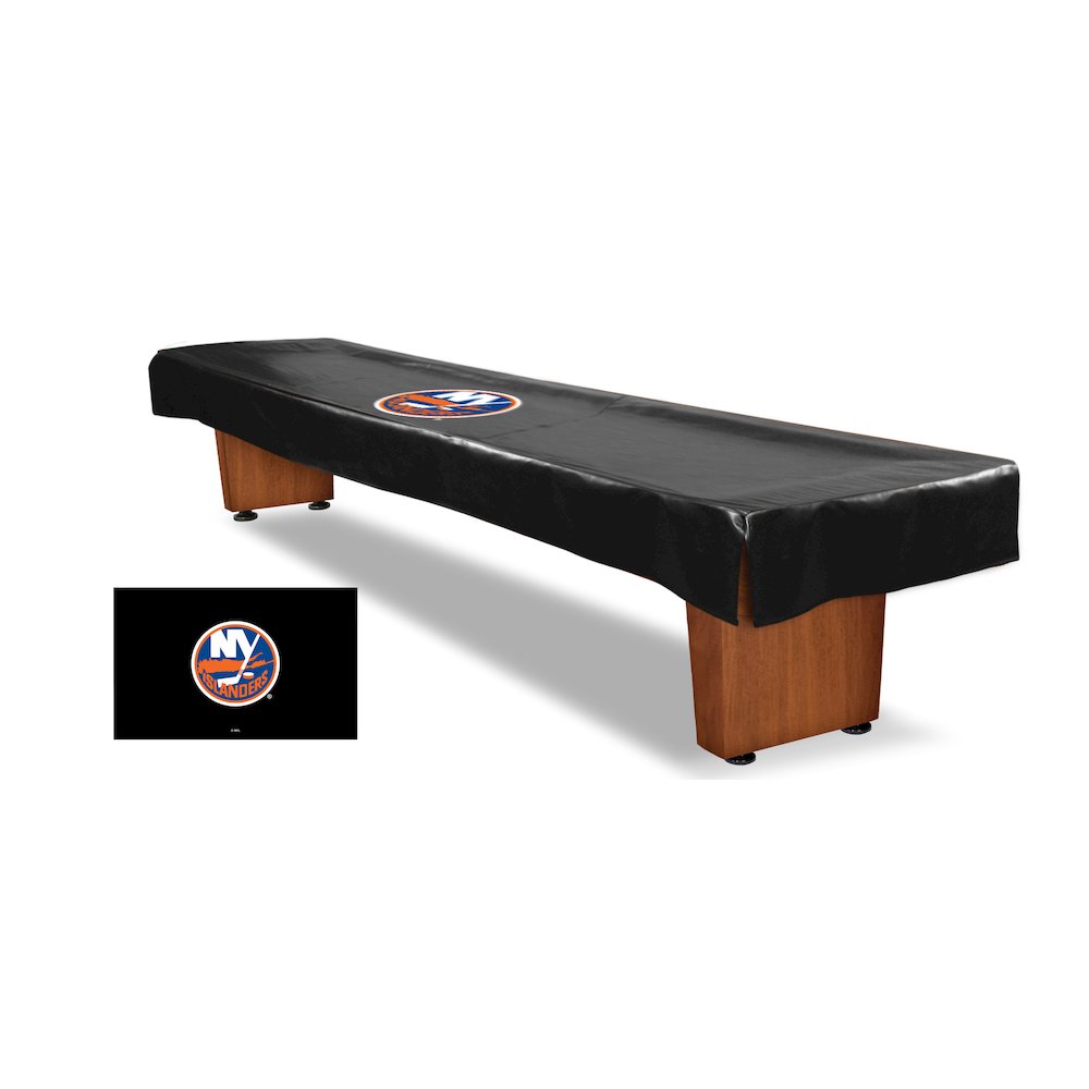 12' New York Islanders Shuffleboard Table Cover. Picture 1