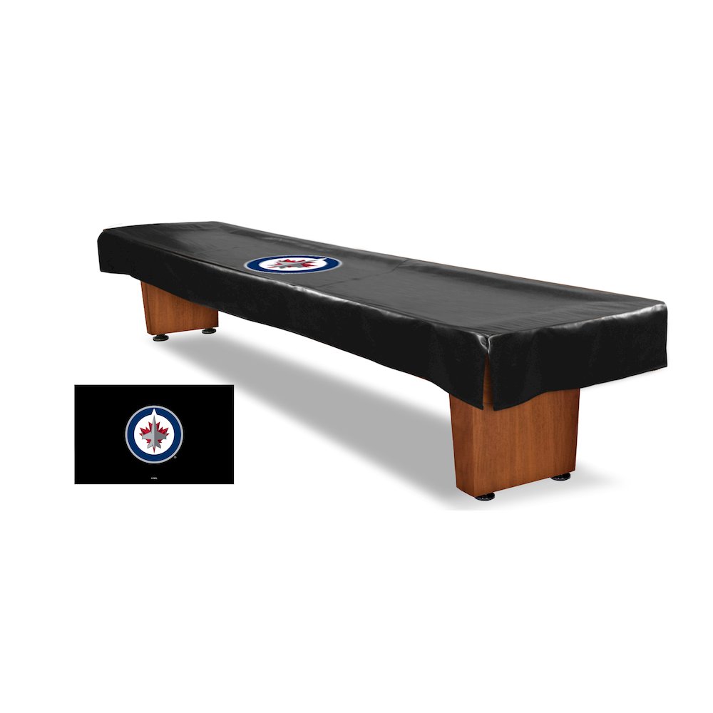 12' Winnipeg Jets Shuffleboard Table Cover. Picture 1