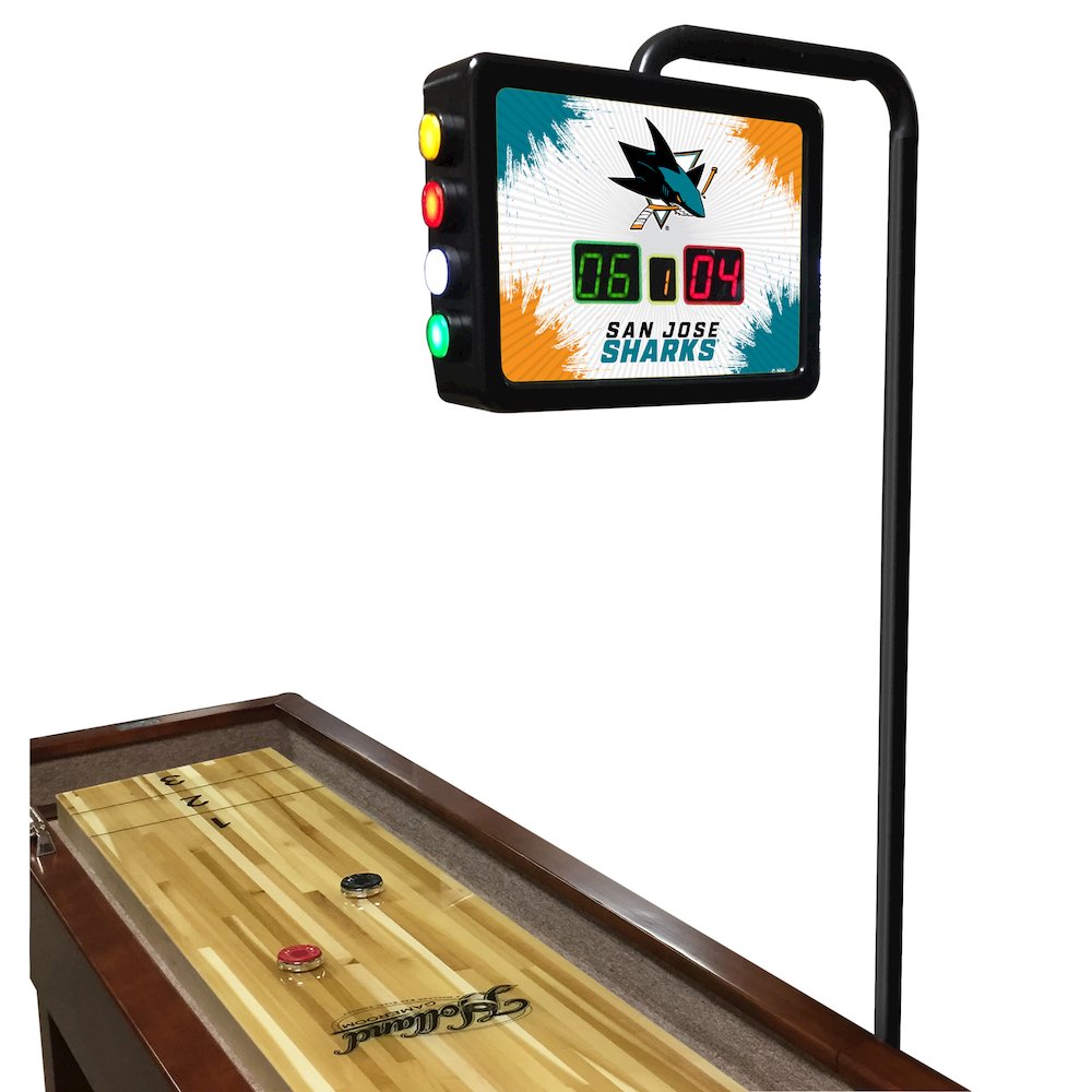 San Jose Sharks Shuffleboard Electronic Scoring Unit. Picture 2