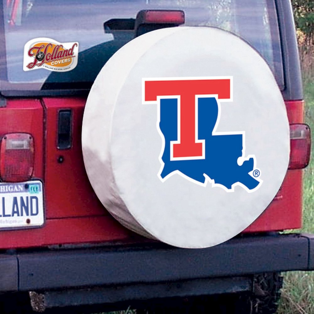 33 x 12.5 Louisiana Tech Tire Cover. Picture 2