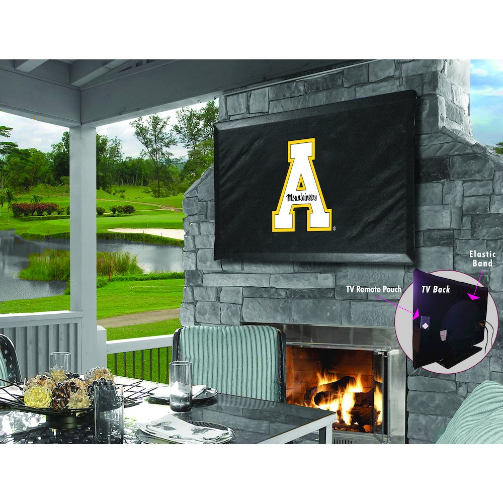 Appalachian State TV Cover (TV sizes 30"-36") by Covers by HBS. Picture 1
