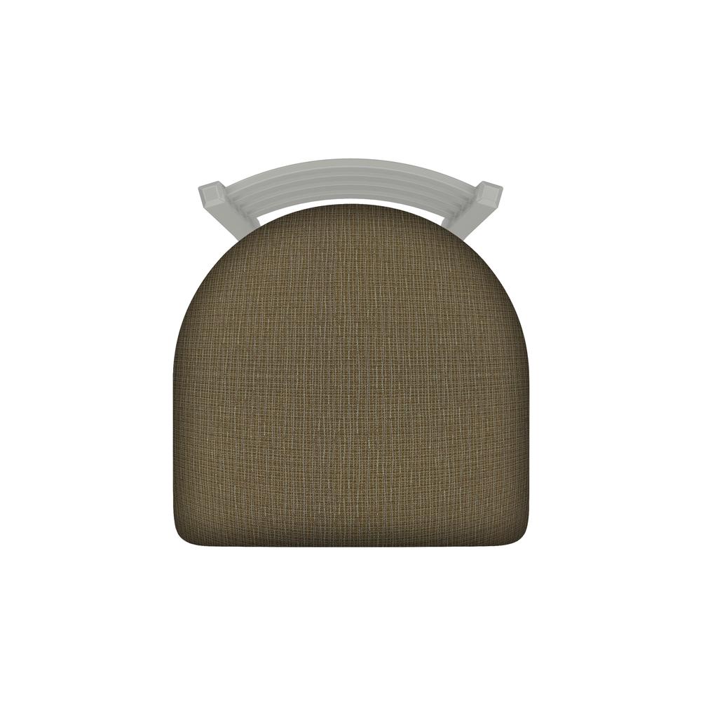 XL 410 Jackie 25" Swivel Counter Stool with Anodized Nickel Finish and Graph Cork Seat. Picture 3
