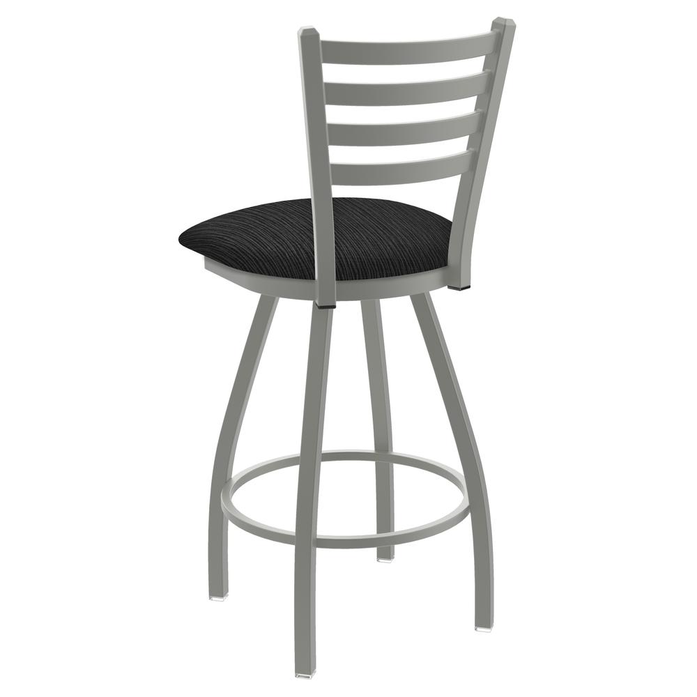 XL 410 Jackie 25" Swivel Counter Stool with Anodized Nickel Finish and Graph Coal Seat. Picture 2