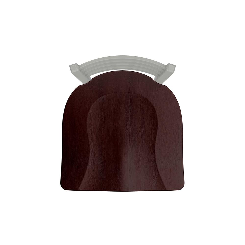 XL 410 Jackie 25" Swivel Counter Stool with Anodized Nickel Finish and Dark Cherry Maple Seat. Picture 3