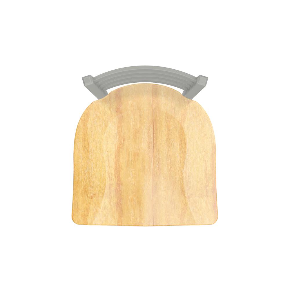 XL 410 Jackie 25" Swivel Counter Stool with Anodized Nickel Finish and Natural Maple Seat. Picture 3