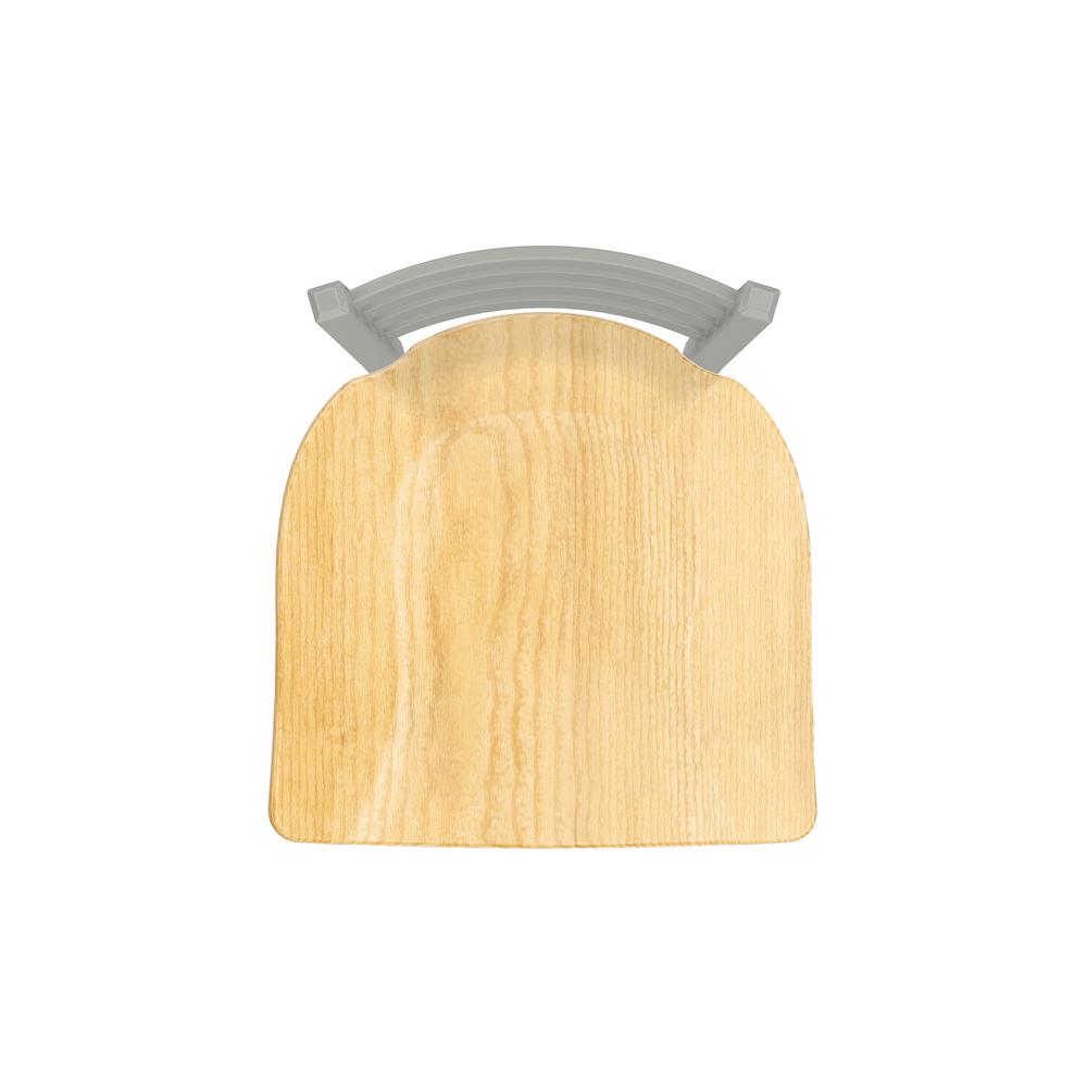 XL 410 Jackie 25" Swivel Counter Stool with Anodized Nickel Finish and Natural Oak Seat. Picture 3