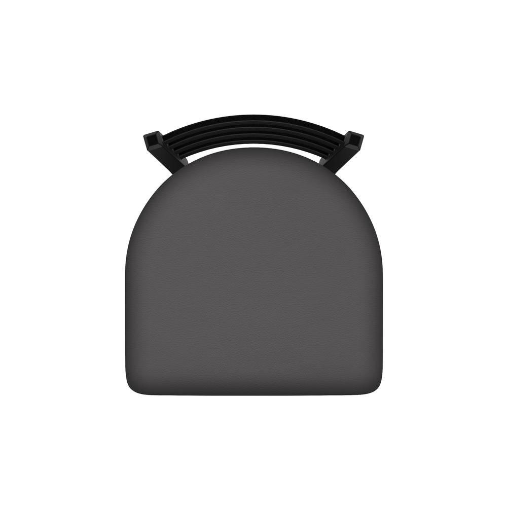 XL 410 Jackie 25" Swivel Counter Stool with Black Wrinkle Finish and Canter Storm Seat. Picture 3