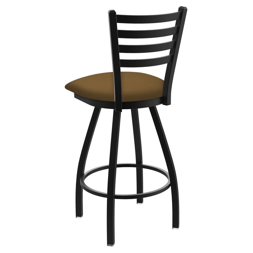 XL 410 Jackie 25" Swivel Counter Stool with Black Wrinkle Finish and Canter Saddle Seat. Picture 2