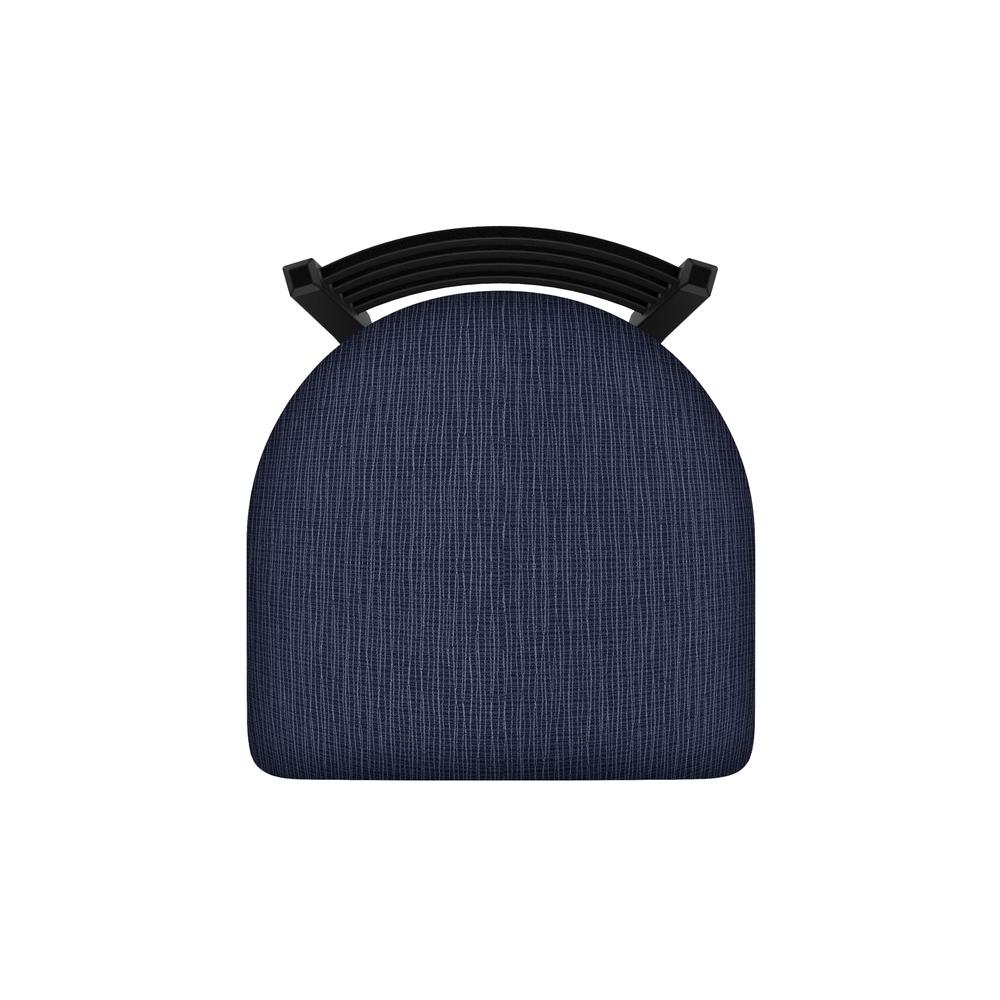 XL 410 Jackie 25" Swivel Counter Stool with Black Wrinkle Finish and Graph Anchor Seat. Picture 3