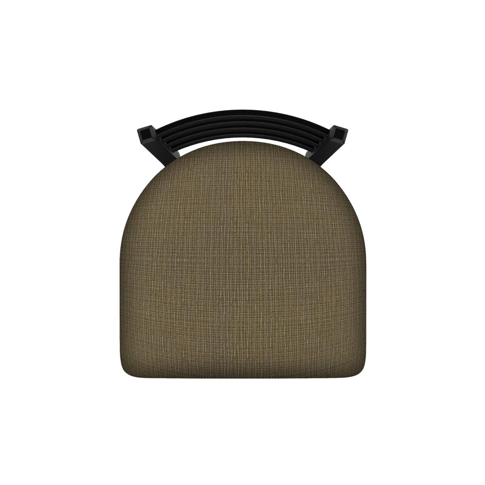 XL 410 Jackie 25" Swivel Counter Stool with Black Wrinkle Finish and Graph Cork Seat. Picture 3