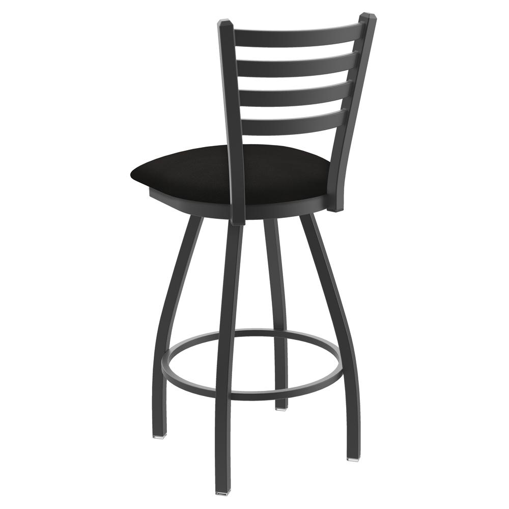 XL 410 Jackie 25" Swivel Counter Stool with Pewter Finish and Canter Espresso Seat. Picture 2