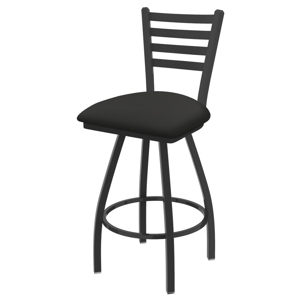 XL 410 Jackie 25" Swivel Counter Stool with Pewter Finish and Canter Iron Seat. Picture 1
